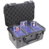 GallFould Toploader Storage Box Holds 270+ 3"x4" Toploaders, Waterproof Hardshell Trading Card Case for Sports Cards & One Touch Magnetic Holders
