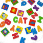 Buddy & Barney Bath Toy Stickers - Bath Alphabets and Animals Learning Stickers for Kids | 38 Pieces Spell & Learn Foam Bath Toys with Storage Bag