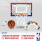 Franklin Sports NBA Over the Door Mini Basketball Hoop - Kids Custom NBA Team Indoor Mini Hoop with All 30 Team Stickers - Fan Shop Basket for Bedroom