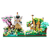 Kadablk Sakura Tree House Plant Micro Block Building Set,Friendship Windmill Model Construction Set,1200 PCS for Adults and Teens
