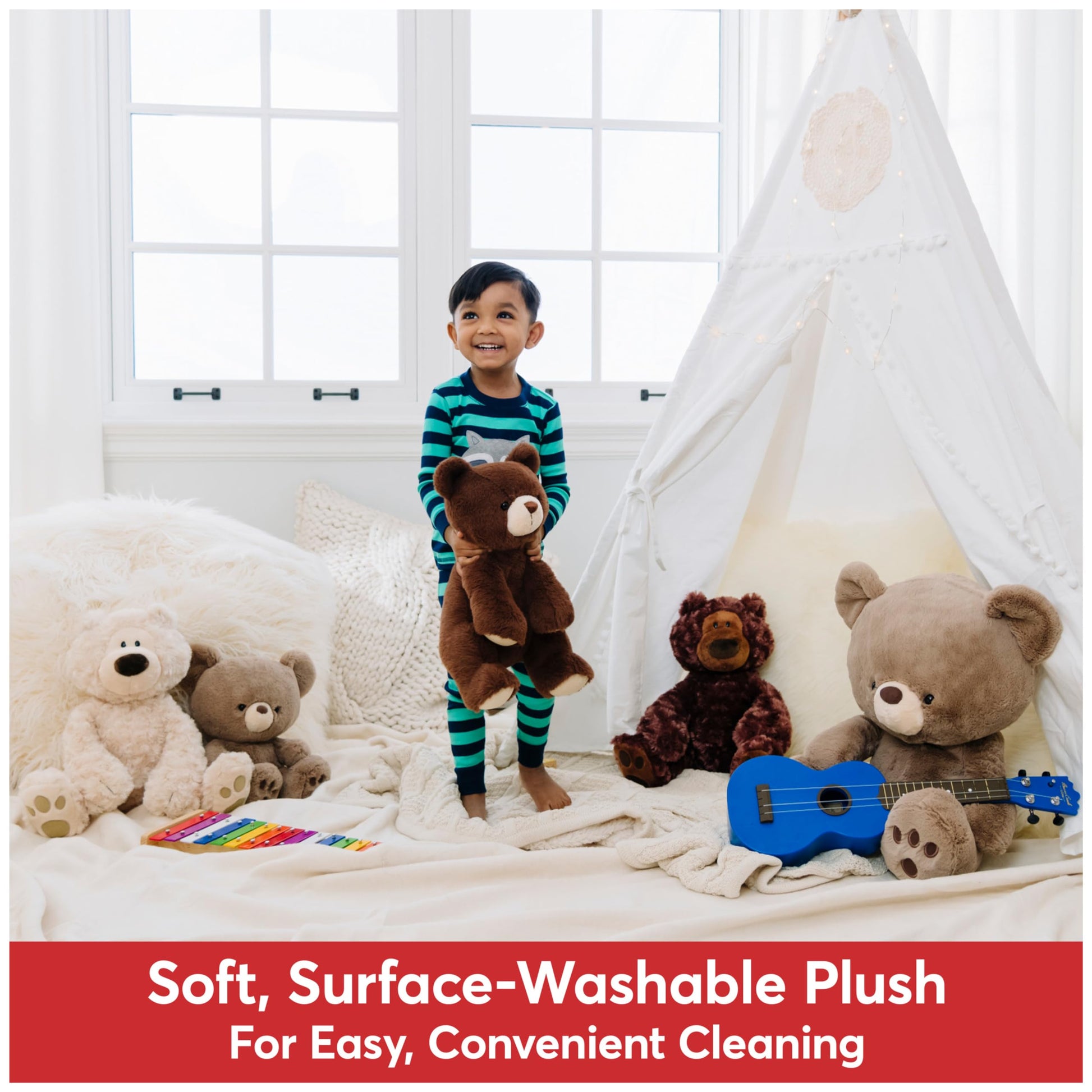 GUND Finley 13-Inch Classic Brown Teddy Bear Plush Toy for Ages 0+