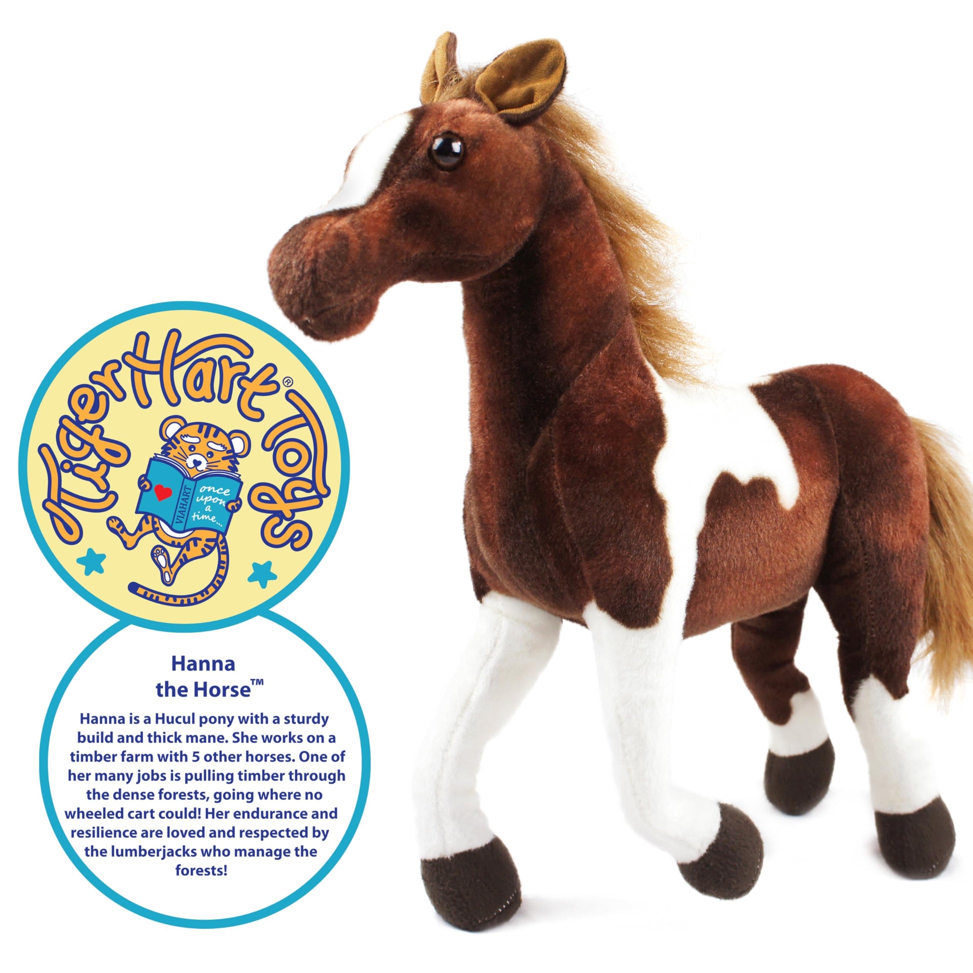 TigerHart Hanna The Horse - 16 Inch Stuffed Animal Plush