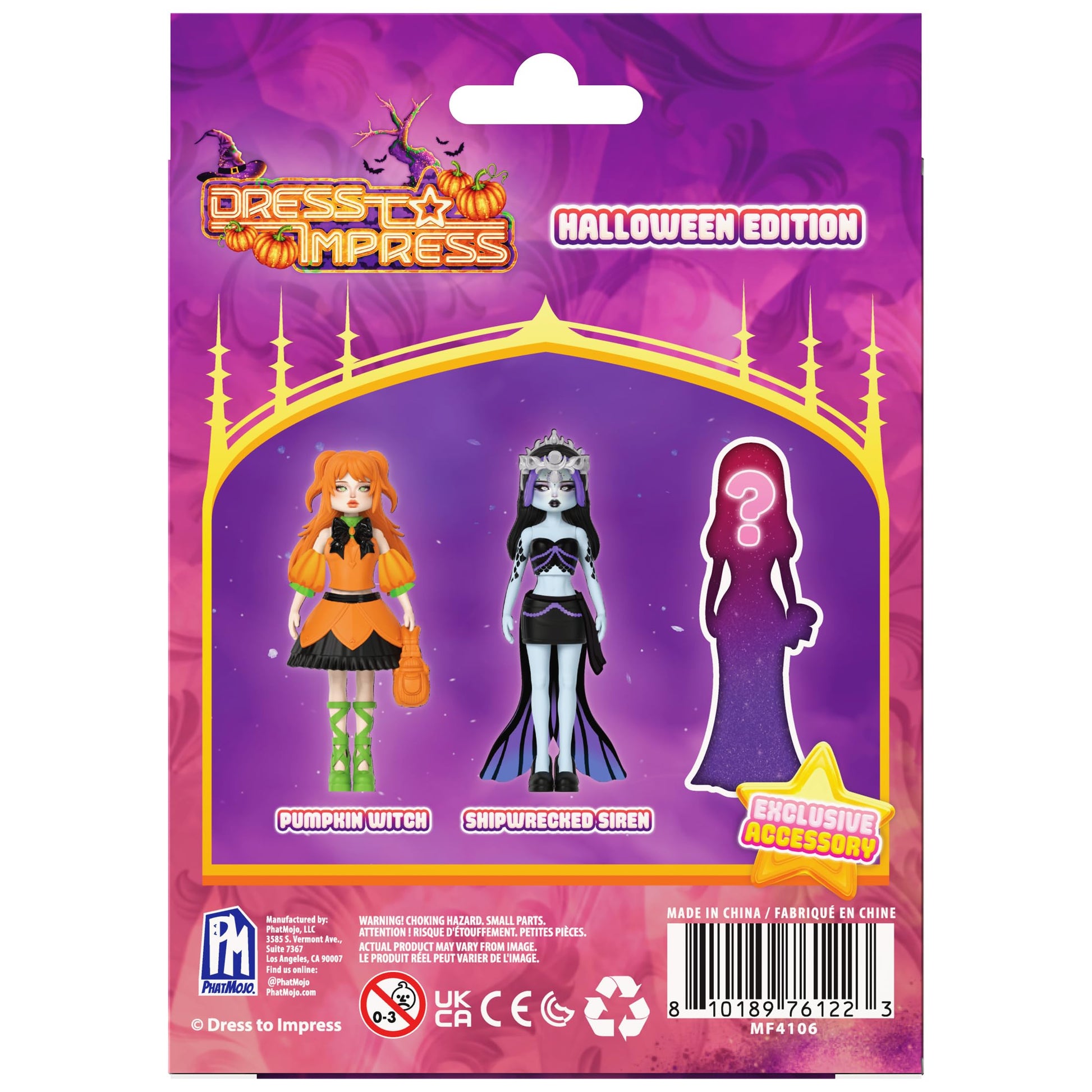 PhatMojo Dress to Impress - Mystery Models - Small Dolls 3-Pack - Halloween Edition - Series 2 - Includes DLC Code - Officially Licensed Collector Set