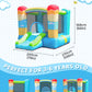 Doctor Dolphin Inflatable Bounce House for Kids, Bouncy House with Blower Indoor Outdoor, Inflatable Bouncer for Kids Party (Hot-air Balloon Theme)