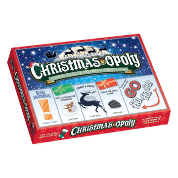 Late for the Sky Christmas-Opoly Board Game - Family Holiday Party Game for 2-6 Players, Ages 8+, Festive Collect-and-Trade Play, Classic or 60-Minute