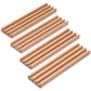 Yellow Mountain Imports Domino Accessories Combo - 10” Beechwood Racks (Set of 4) & 60-Sheet Scorepad for Mexican Train and Chickenfoot