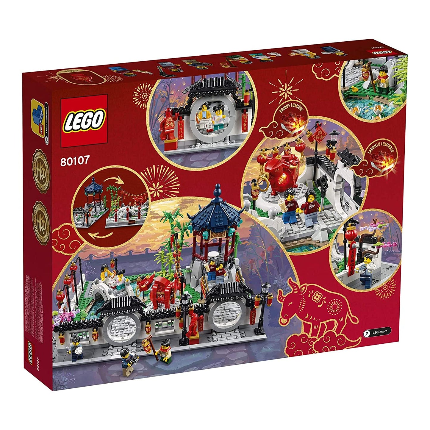 LEGO Spring Lantern Festival 80107 Building Kit; Collectible Lunar New Year Gift Toy for Kids, New 2021 (1,793 Pieces)