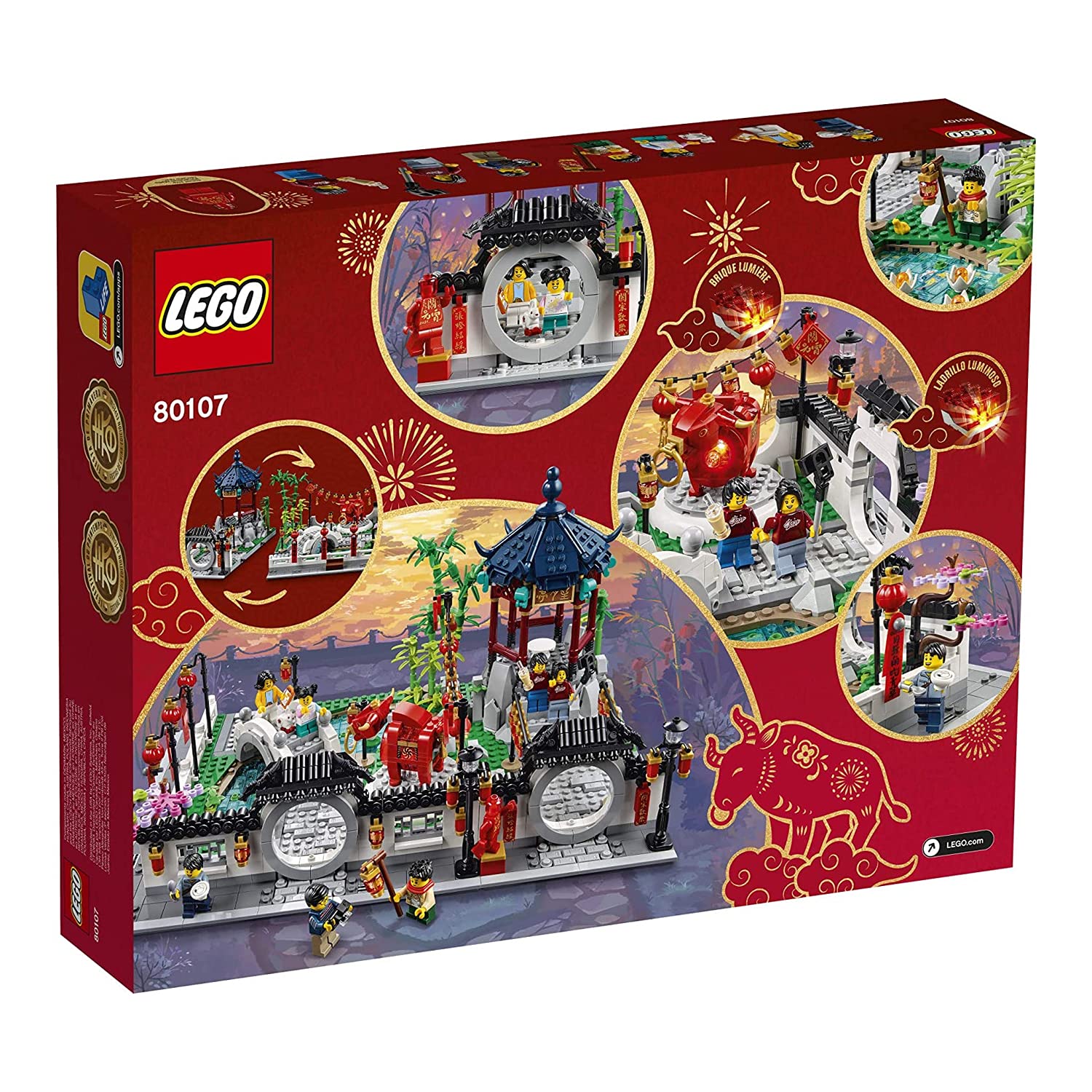 LEGO Spring Lantern Festival 80107 Building Kit; Collectible Lunar New Year Gift Toy for Kids, New 2021 (1,793 Pieces)