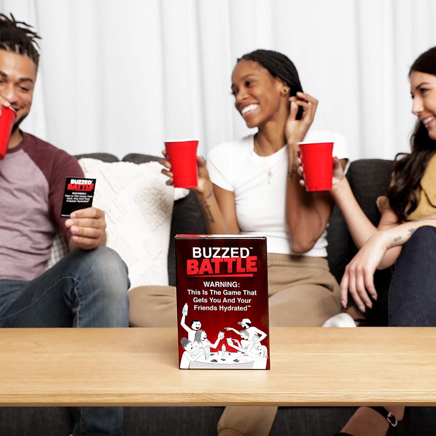 Buzzed Battle - The Hilarious Team Party Game that Will Get You & Your Friends Hydrated, Pool Party Games, Summer Party Games