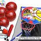 Kiddie Play Arcade Basketball Game Set for Kids 4 Balls and Hoop