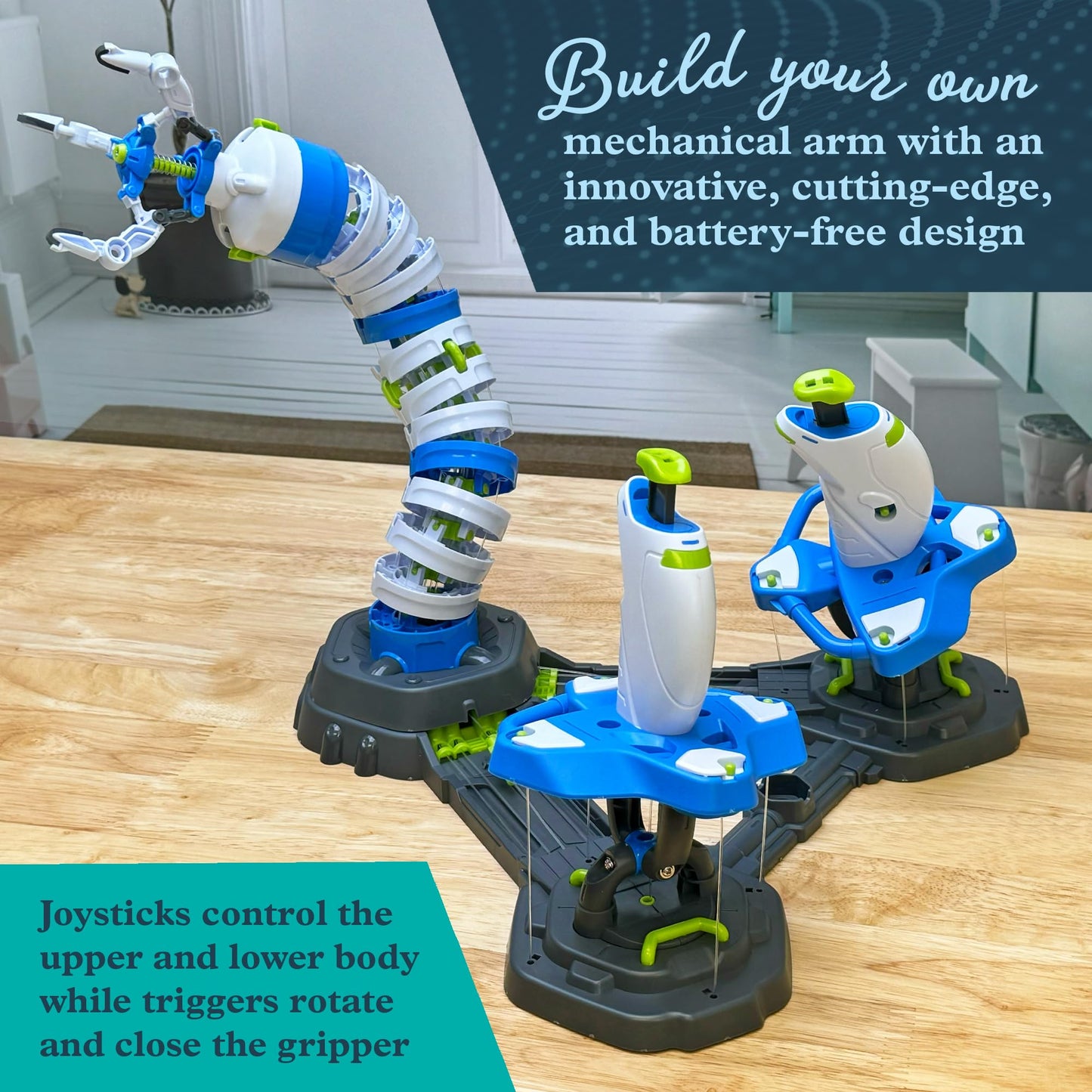 Thames & Kosmos Bionic Robotic Arm STEM Experiment Kit, Toy of The Year Finalist, Build a Mechanical Arm, No Batteries/Motors Required | Innovative