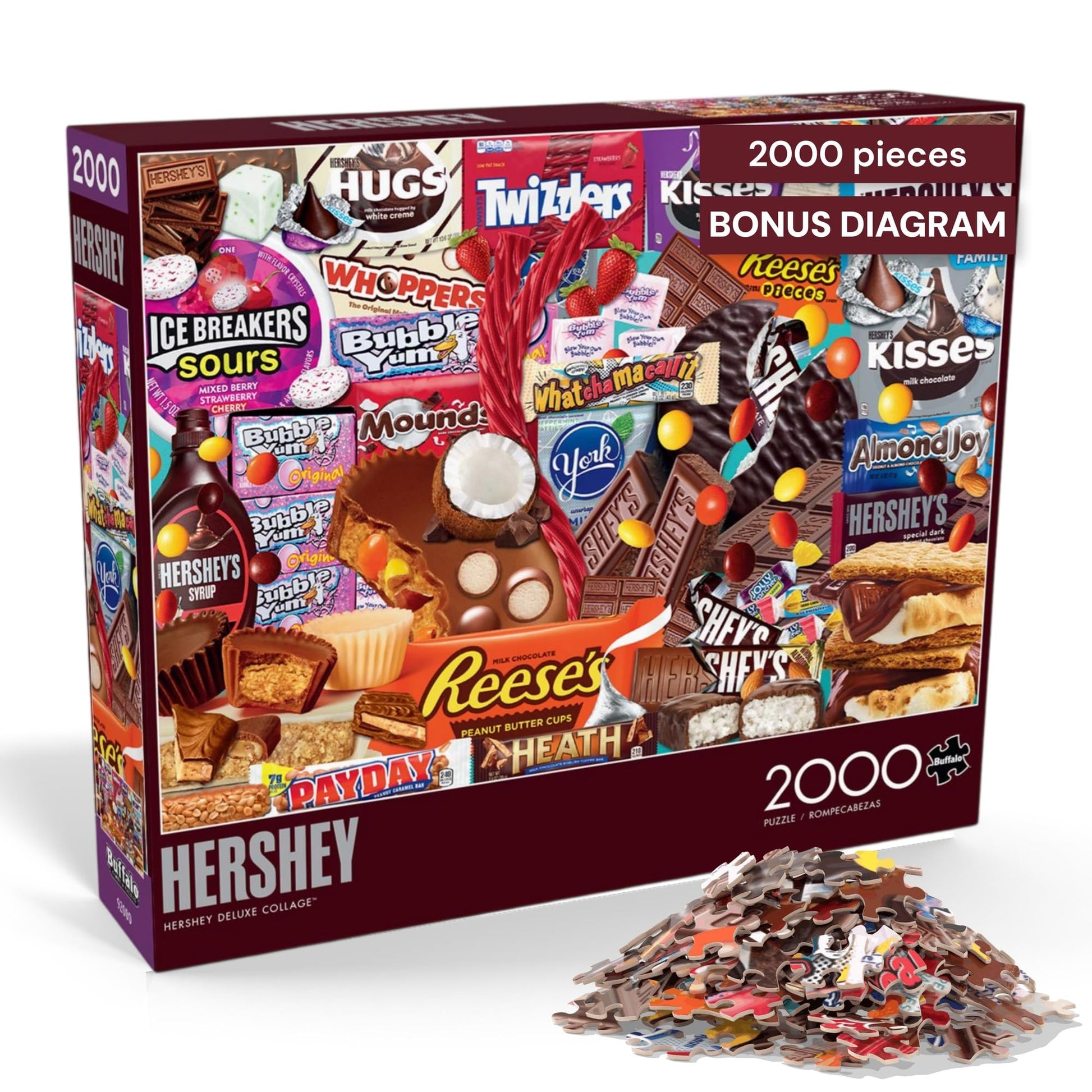 Buffalo Games - Hershey's Deluxe Collage - 2000 Piece Puzzle for Adults