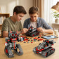 EXCOUP Remote Control Robot Building Kit for Boys 6-12, 3-in-1 STEM Remote & APP Controlled Coding Gear Robot/Tank/RC Car, 419 Pcs Science Learning