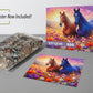 Springbok Steeds in Spring 500 Piece Jigsaw Puzzle for Adults - Wild Horses in Blooming Flower Field - Poster Now Included - Unique Cut Pieces - Made