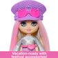 Barbie Extra Mini Minis Travel Doll with Pink & Blonde Hair, Fringe Top, Pastel Mini Skit & Desert-Themed Accessories