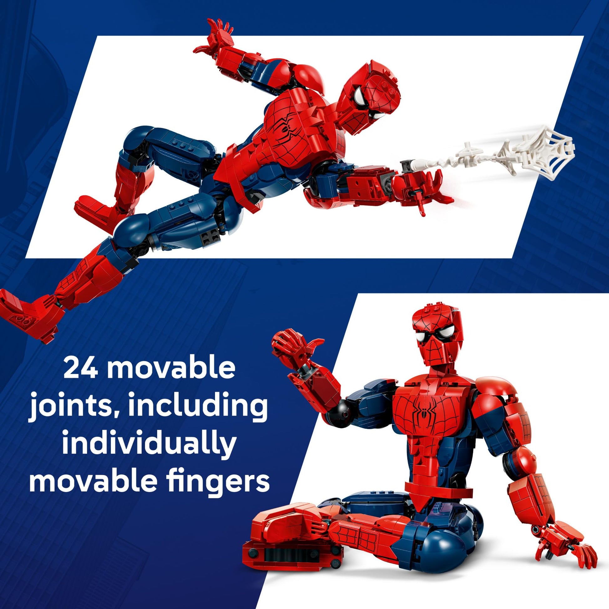 LEGO Marvel Spider-Man Hero Figure - Super Hero Building Toy for Boys & Girls, Ages 12+ - Posable Kids Bedroom, Bookshelf or Desk Decor - Gift
