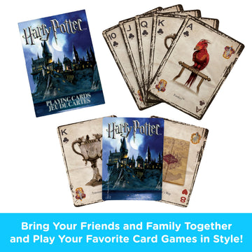 Aquarius Harry Potter Playing Cards - HP Themed Deck of Cards for Your Favorite Card Games - Officially Licensed Merchandise & Collectibles - Poker