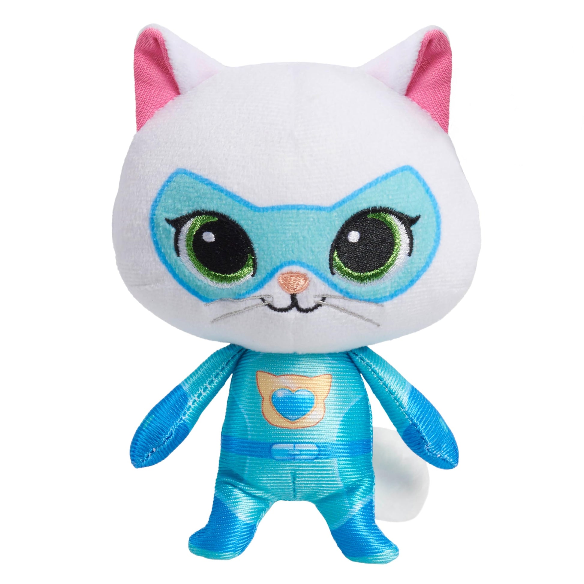Disney Junior SuperKitties 6.5-inch Small Plush Stuffed Animal, Bitsy, Kitten, Easter Basket Fillers, Gifts, Presents, Kids Toys for Ages 2 Up by Just