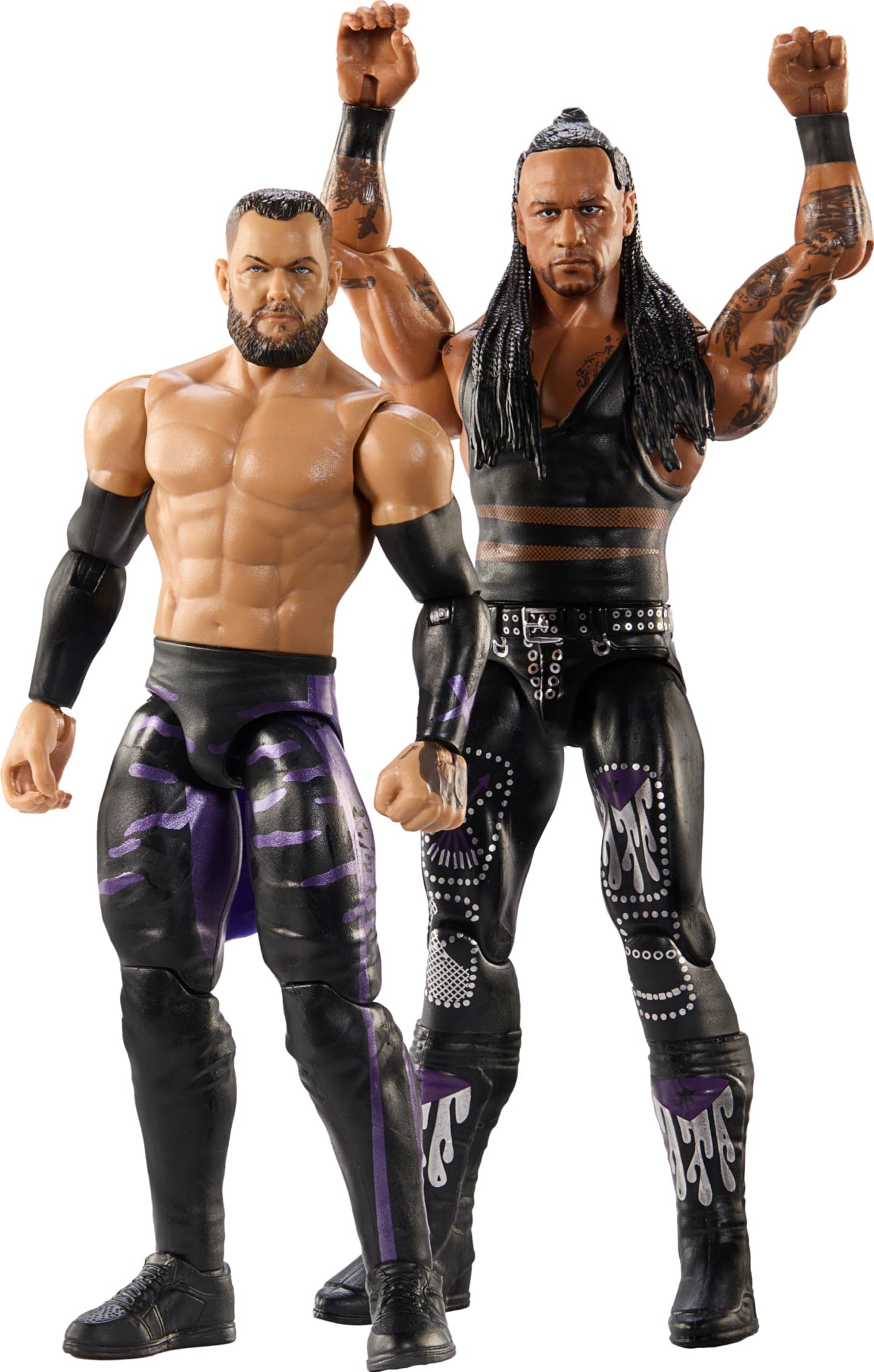 Mattel WWE Main Event Championship Showdown 2-Pack Action Figures & Accessory, Series #20 Damian Priest & Finn Balor Collectible Set