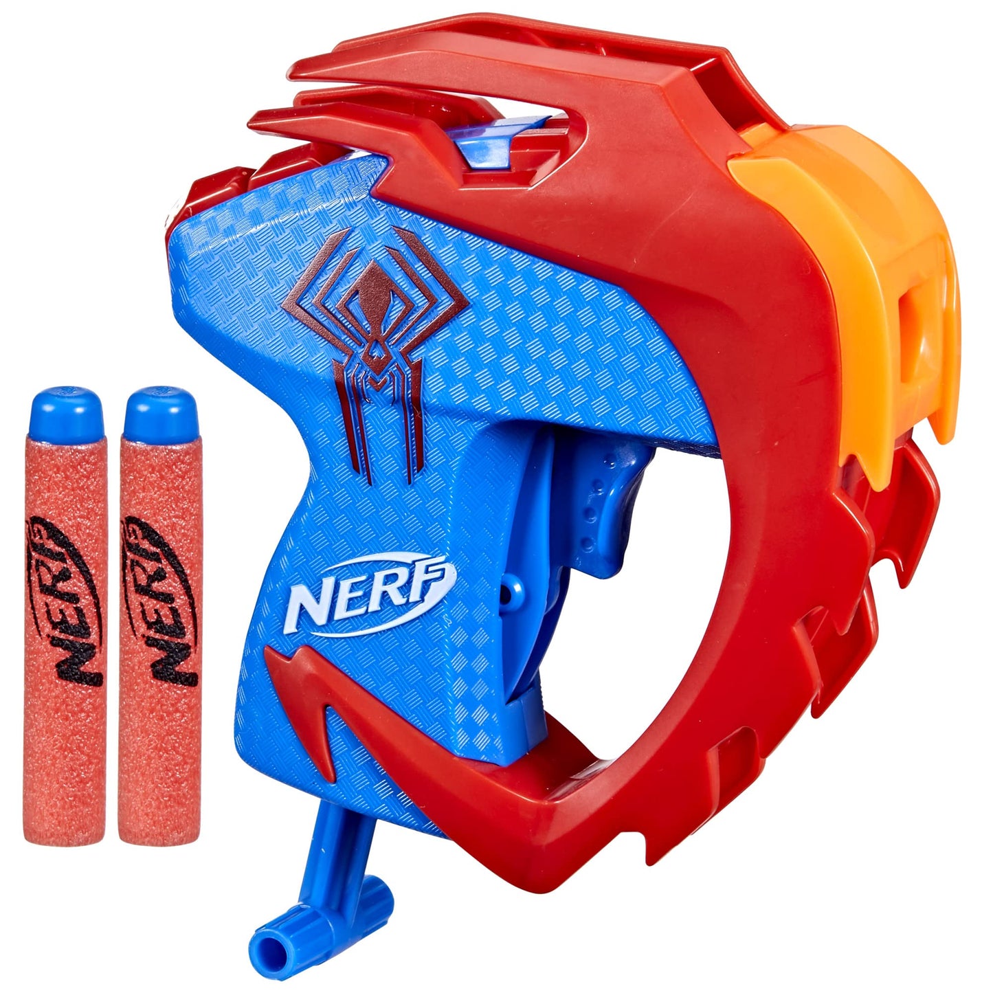 Nerf Spider-Man: Across The Spider-Verse, Spider-Man 2099 MicroShots Dart Blaster, Movie Inspired Design, 2 Elite Darts