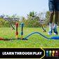 Stomp Rocket Original Dueling Rocket Launcher for Kids, 8 Rockets - Fun Backyard & Outdoor Kids Toys Gifts for Boys & Girls -Toy Foam Blaster Set