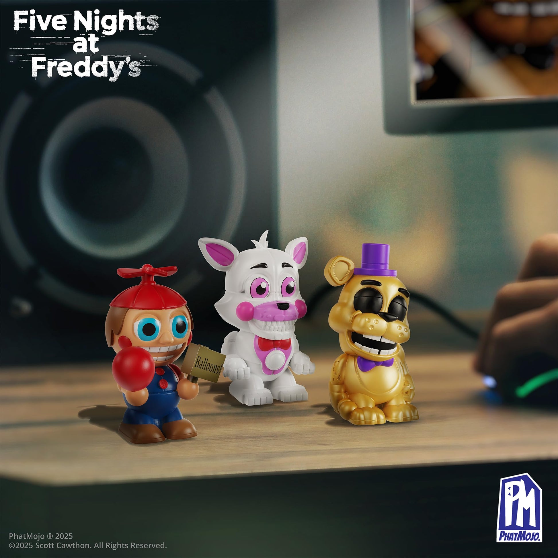 Five Nights At Freddy’s (FNAF) - Ultimate Grab N’ Go Bundle - Series 2 -Collectible Microfigures - Figure and Card Stand - Collectible Trading Cards