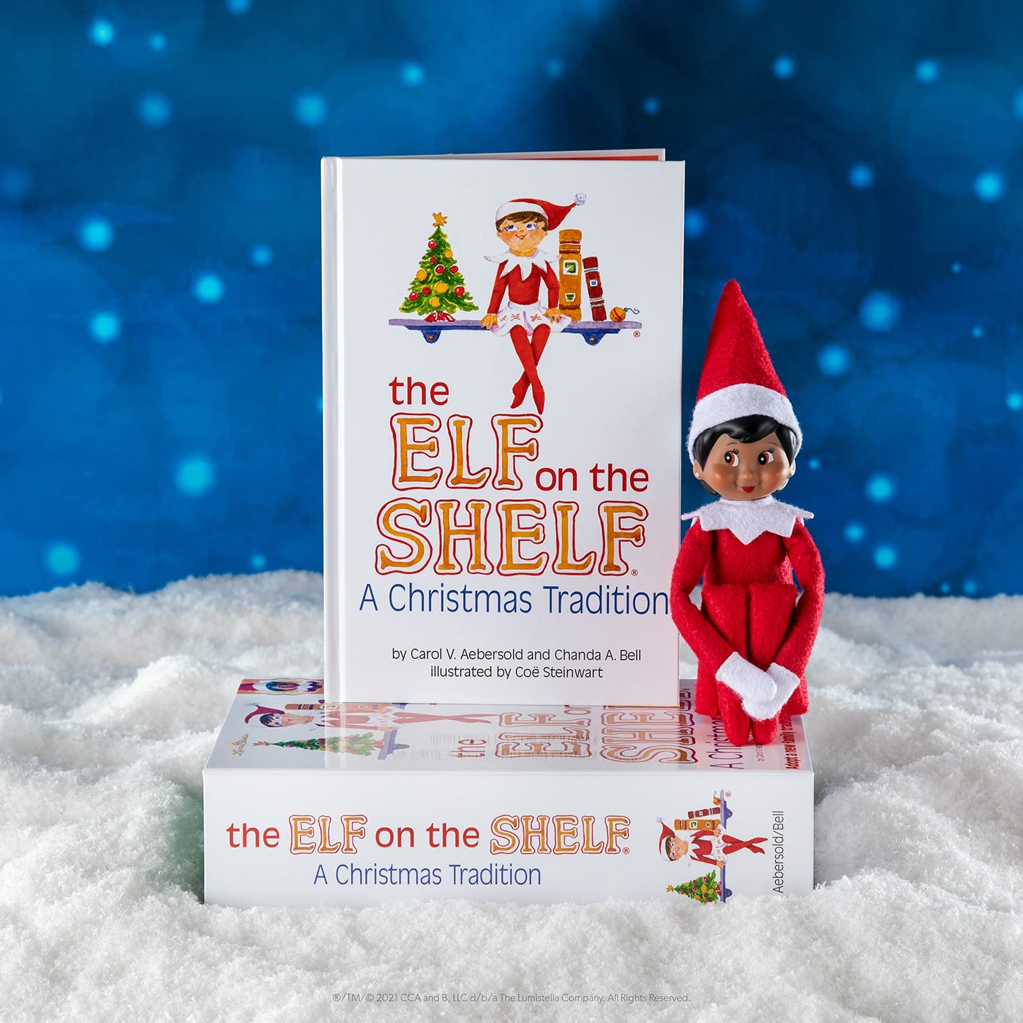 The Elf on The Shelf Brown Eyed Girl Scout Elf Box Set & Claus Couture Collection Ice Cream Party Outfit Accessory [Multi-Item Bundle]