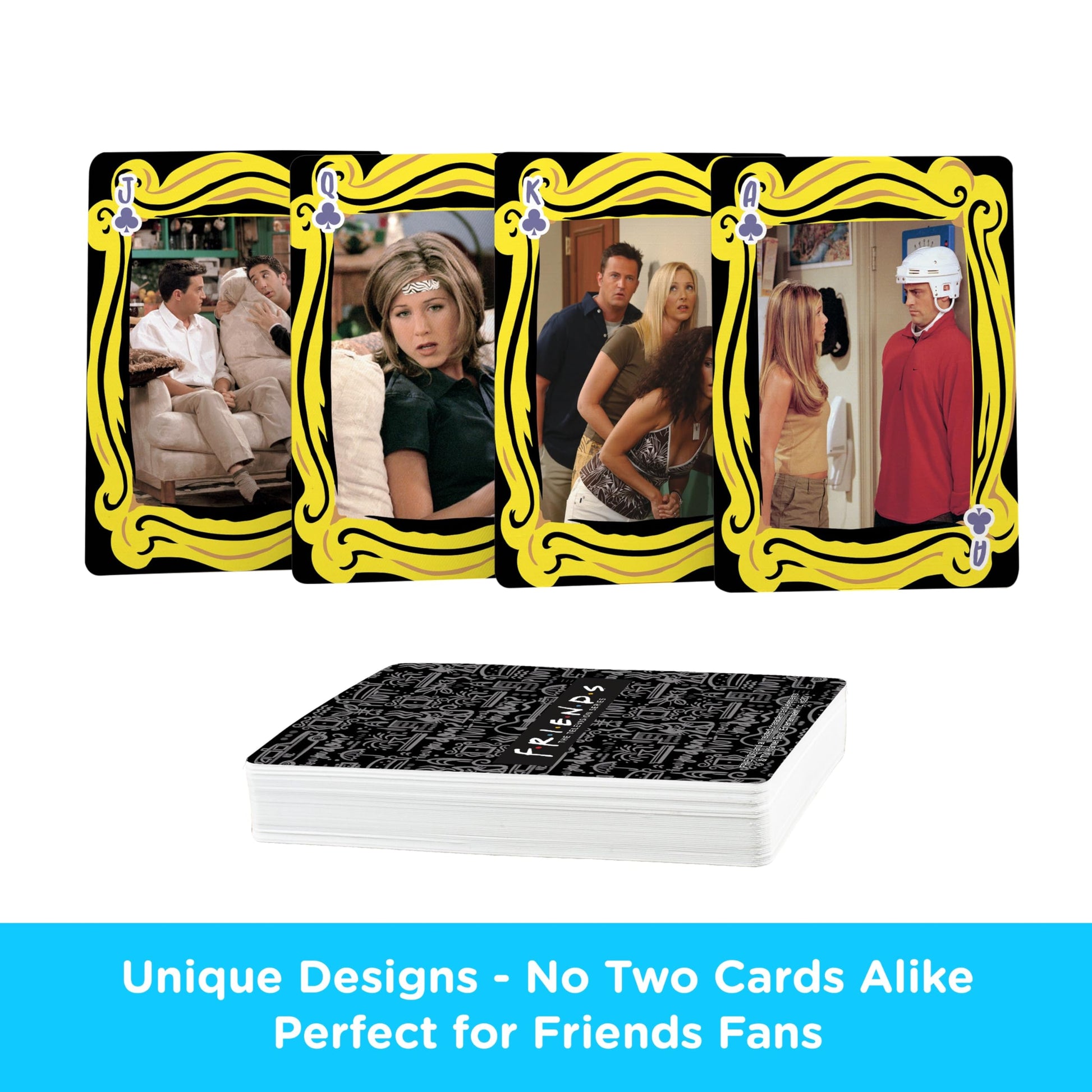 AQUARIUS Friends Cast Playing Cards - Themed Deck for Card Games - Officially Licensed Friends TV Show Collectibles, Orange
