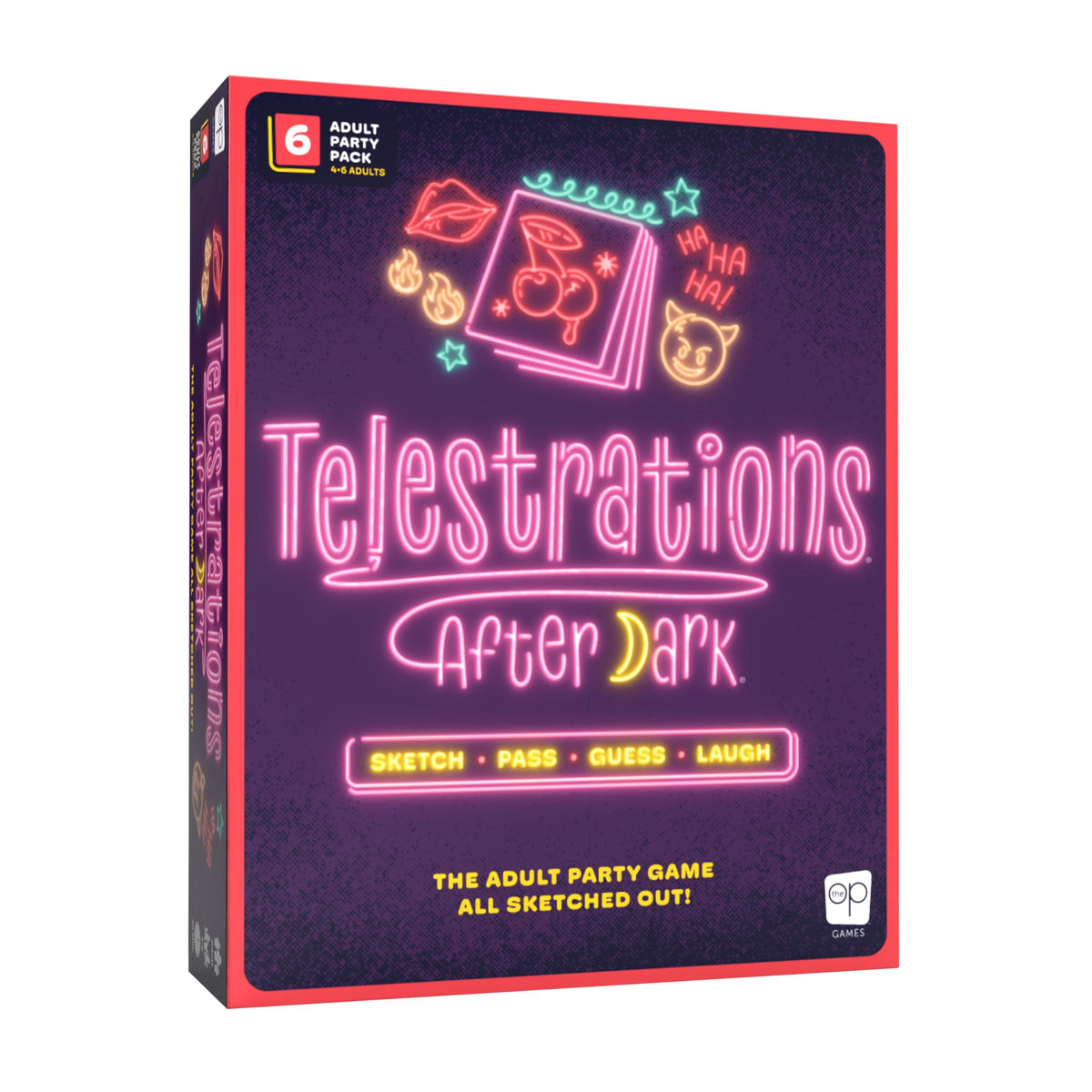 Telestrations: After Dark 6 Player 2nd Edition Board Game, Adults-Only Laugh Out Loud Must Have Party Game, Sketch What You Read & Guess What You Saw