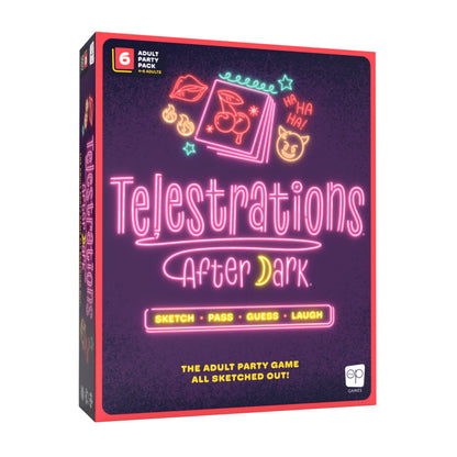 Telestrations: After Dark 6 Player 2nd Edition Board Game, Adults-Only Laugh Out Loud Must Have Party Game, Sketch What You Read & Guess What You Saw