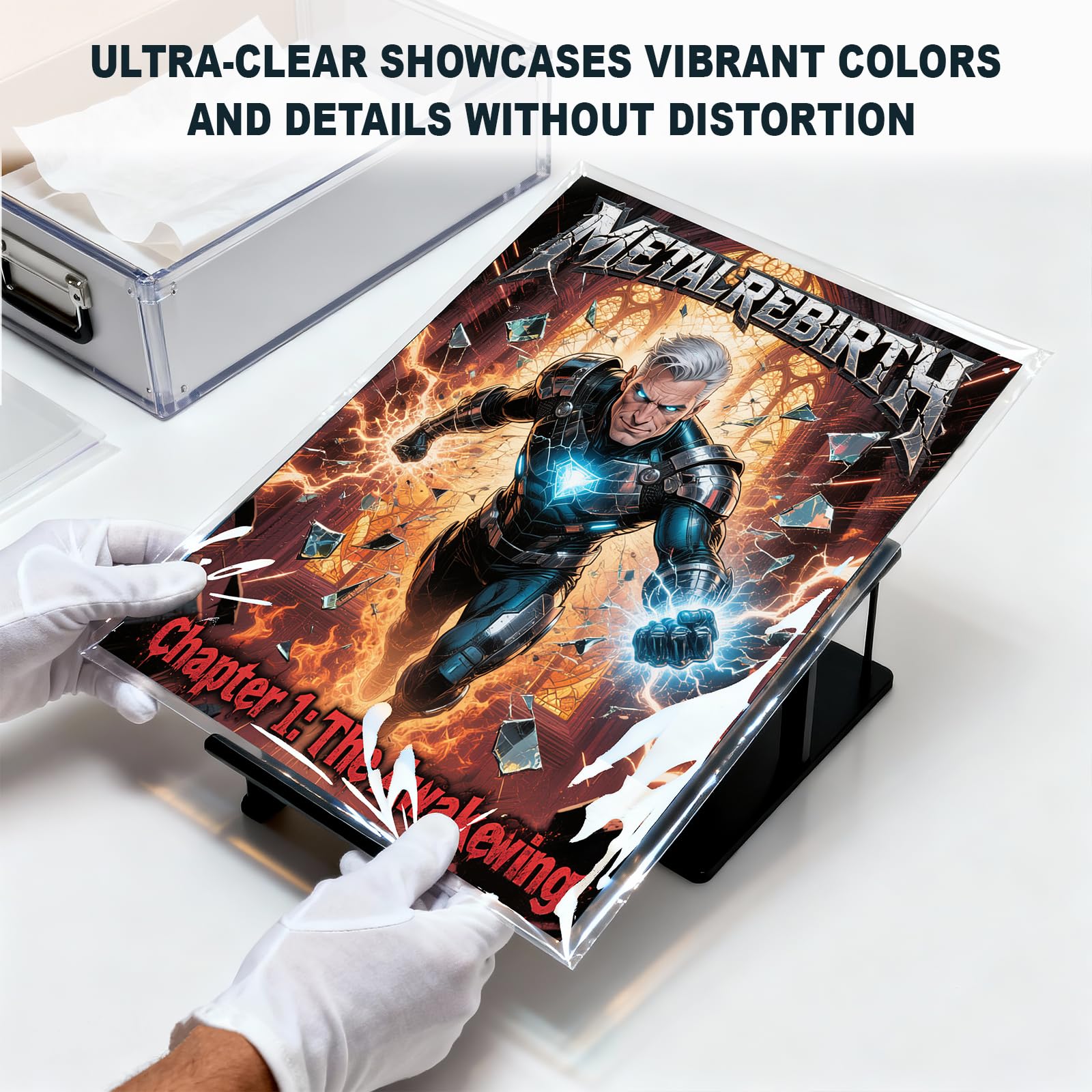 200ct Resealable Current Comic Book Bags - Acid-Free & Crystal Clear Comic Book Sleeves 6-7/8" x 10-1/2", Protect, Storage and Display Standard-Sized