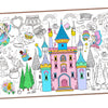 Leezead Princess Party Giant Coloring Poster, 72 x 30 Inches Large Princess Themed Coloring Poster & Table Cover for Home Classroom Party Supplies