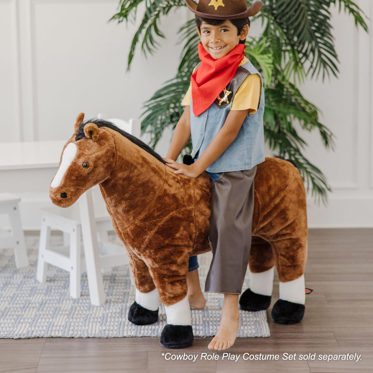 Melissa & Doug Giant Horse - Lifelike Stuffed Animal (Nearly 3 feet Tall)