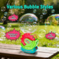 Bubble Machine for Toddlers Kids & Pets, with 8oz Safe Solution, Extra Large & Bubbles in Bubble Maker, Children & Pets Dog Toys Gift, Indoor/Outdoor