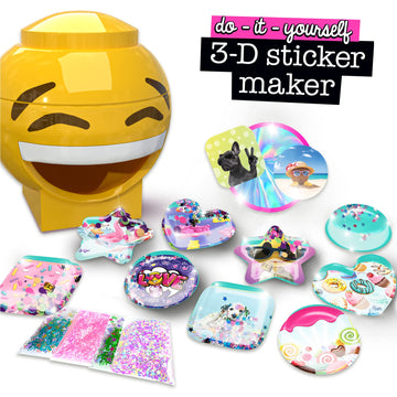 ACTIVITY KINGS ILY DIY 3D Sticker Maker - Arts & Crafts Kit for Kids Ages 6+ | Makes 30 Custom Stickers Fun & Creative Toy Gift for Boys & Girls