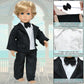 18 Inch Doll Clothes Accessories Wedding Set, Bride Wedding Dress and Groom Suit Outfit, Veil, Bow Tie for American 18 Inch Doll Girl Boy Ball Party