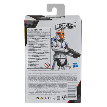 STAR WARS Galaxy of Adventures Ahsoka’s Clone Trooper Toy 5-Inch-Scale Action Figure with Fun Blaster Accessory Feature, Kids Ages 4 and Up