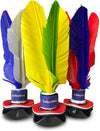 World Footbag Volleybird 3-Pack Peteca Flyer Shuttlecock, Multicolor