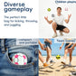 6 Pack Soccer Pattern Footbag Set - Handmade Crochet Kick Sack Balls for Adults & Beginners, Colorful Juggling Footbags, Pellet Filled Balance Toy