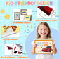 3 Packs in 1 Large Sticker Paint Books for Kids Ages 4-8, Create 24 Pictures, Perforated for Easy Tearing Vehicle & Princess & Animal, Sticker by