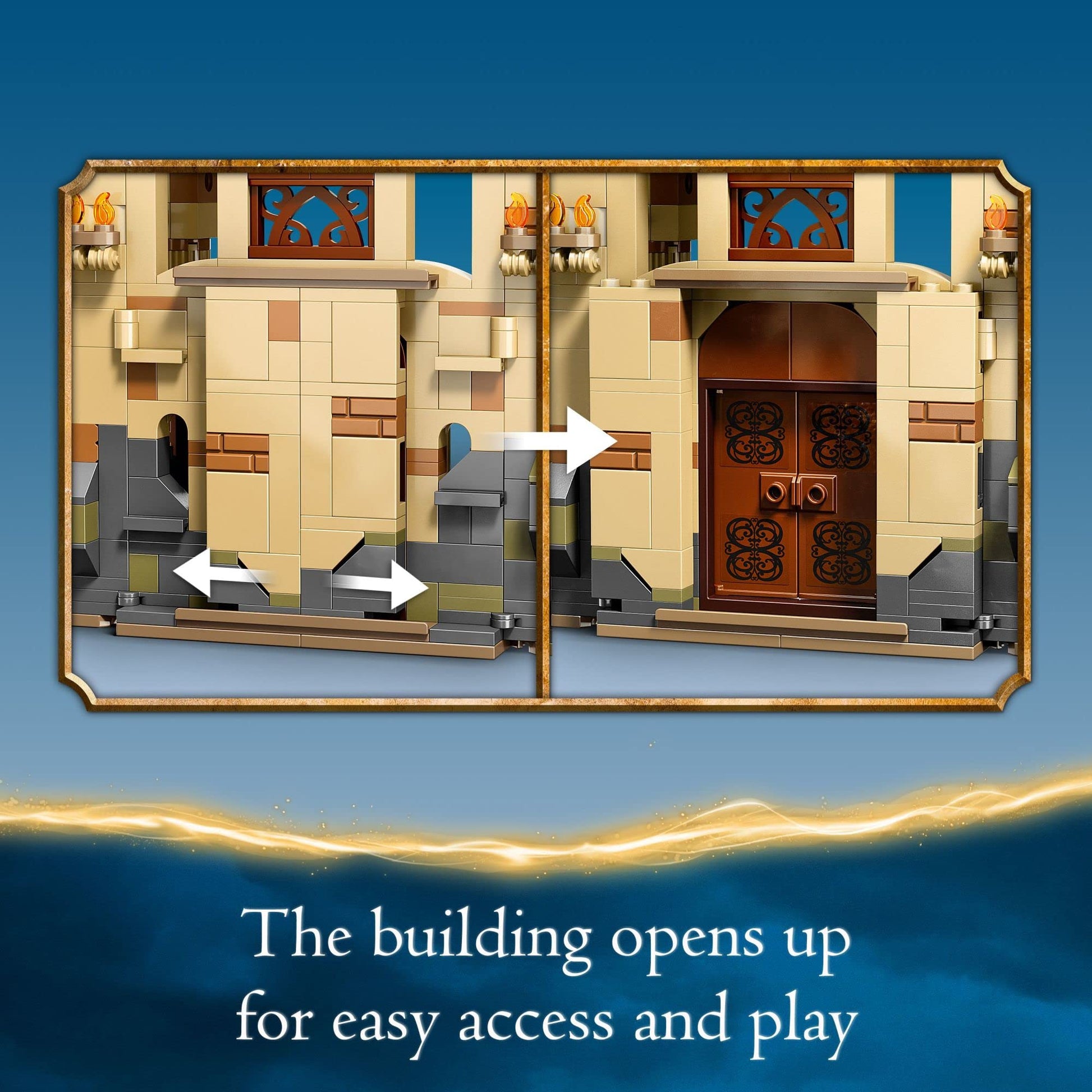 LEGO Harry Potter Hogwarts: Room of Requirement Building Set 76413 Castle Building Toy from Harry Potter Movie Featuring Harry, Hermione and Ron Mini