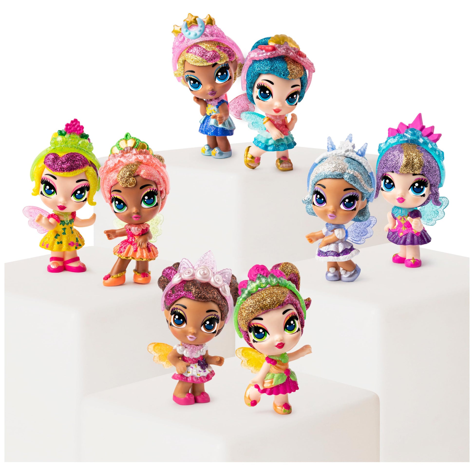 Hatchimals, Pixies Royals 2-Pack, 2.5-Inch Collectible Dolls and Accessories, for Kids Aged 5 and Up (Styles May Vary)