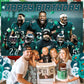 American Football Birthday Party Decoration,Photo Background 5 x 3 FT, 18 Pcs Balloons,Philadelphia Merch Party Backdrop Supplies