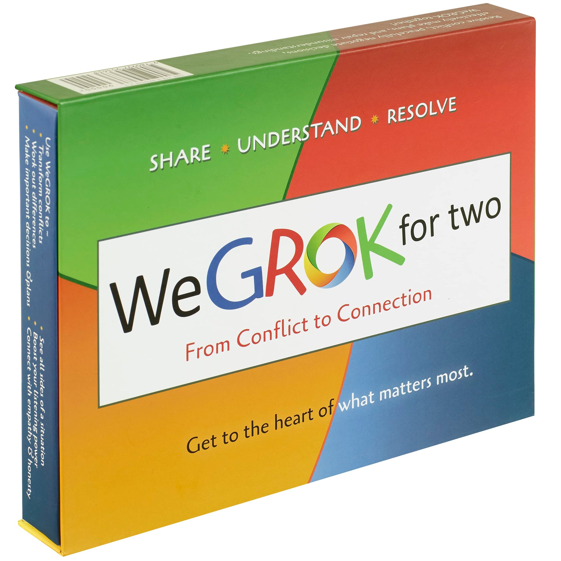 GROK WeGROK Relationship & Conflict Resolution Cards - Mediation in a Box for Two People - Empathy & Communication Activity for Couples, Friends