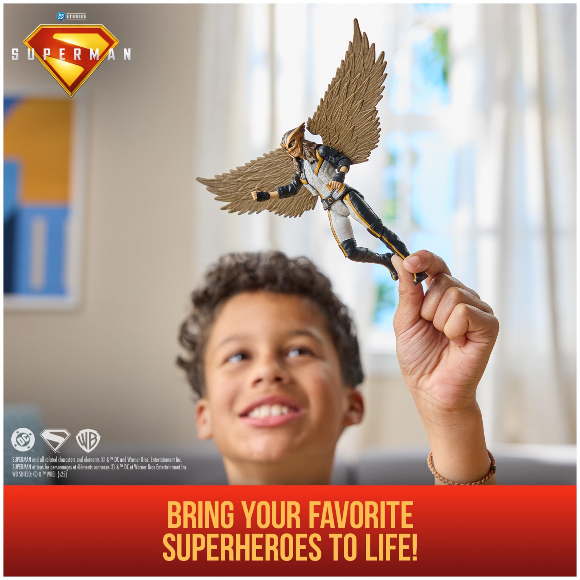 DC Comics Superman Hawk Girl Action Figure, 6-Inch