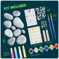 Dan&Darci Kids Rock Painting Kit - Glow in The Dark - Gifts Arts & Crafts for Boys and Girls Ages 6-12 - Craft Activities Kits - Creative Art Toys