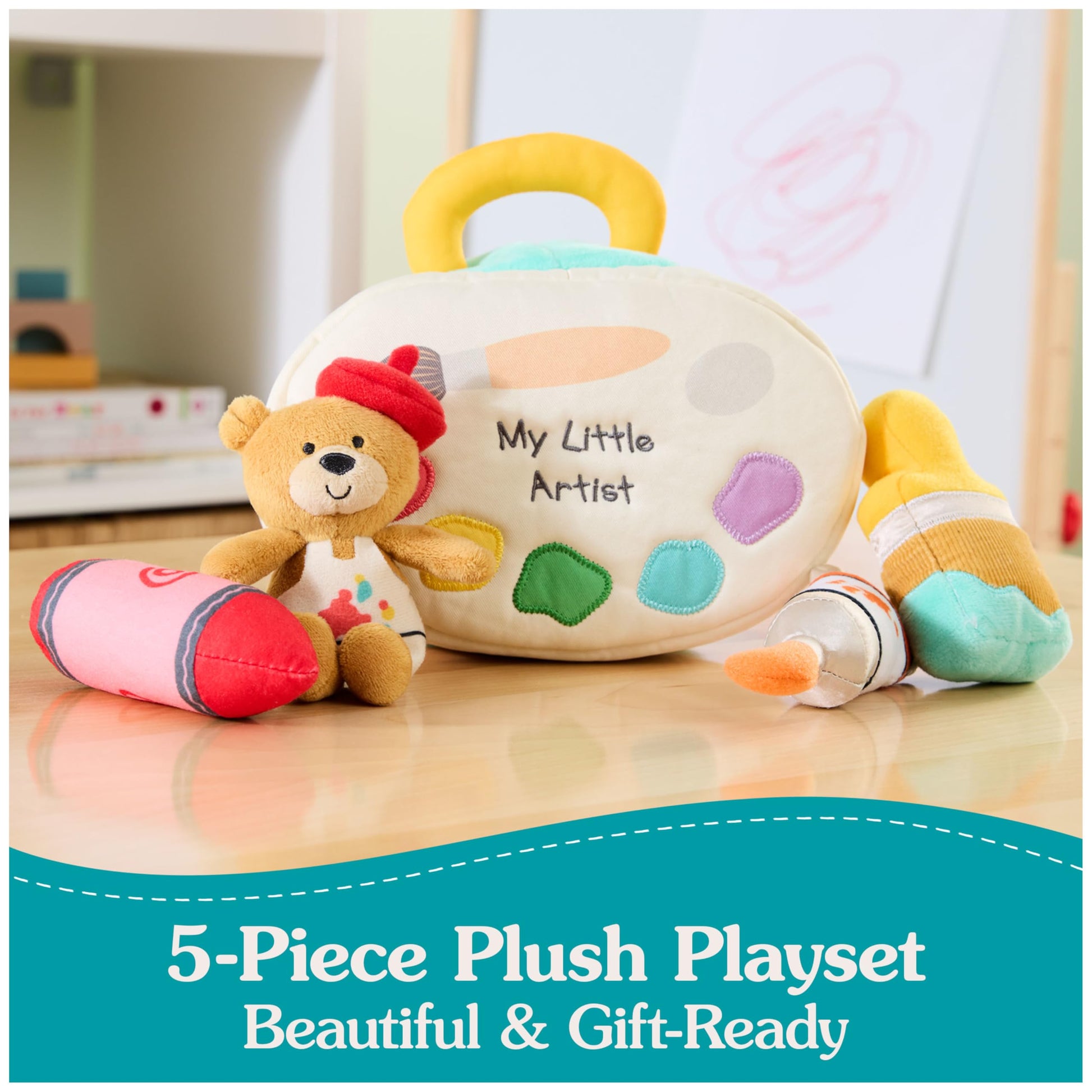 GUND Baby My Little Artist 5-Piece Sensory Plush Toy Playset for Babies
