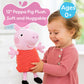 Kids Preferred Peppa Pig 12" Plush, Babies 0 Months and Up, Super Soft, Beans in Bum, Embroidered Details, Ideal for Baby Shower and Expecting Parents