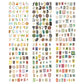 48 Sheets Vintage Letter Stickers for Scrapbooking Supplies, 2776 Pcs Self-Adhesive Vinyl Cute Alphabet Number Decals for Junk Journal Scrapbook
