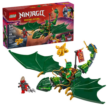 LEGO NINJAGO Lloyd's Green Forest Dragon Toy - Pretend Play Building Toy for Boys and Girls, Ages 6+ - Birthday Gift for Kids - Dragon Figurine with 2